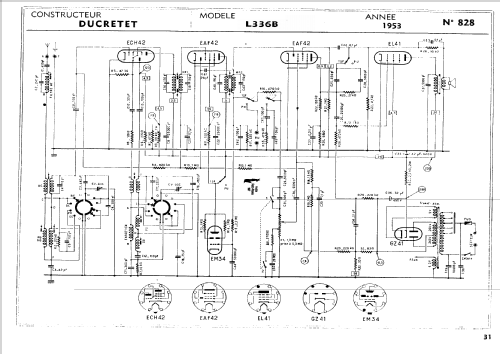 L336B; Ducretet -Thomson; (ID = 1196790) Radio