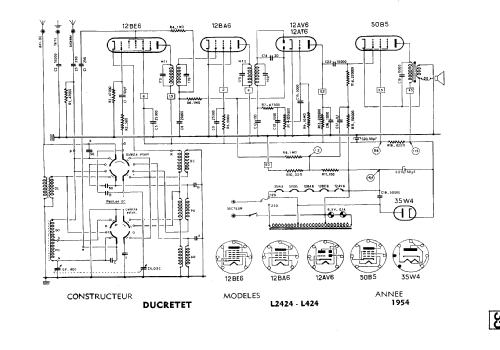 L424; Ducretet -Thomson; (ID = 356319) Radio