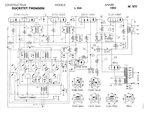 L934; Ducretet -Thomson; (ID = 89117) Radio