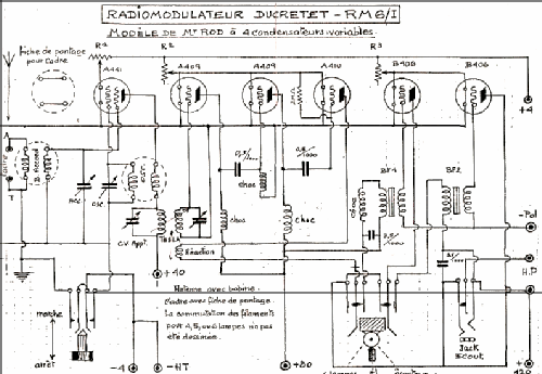 Radio-Modulateur Bigrille RM6/I; Ducretet -Thomson; (ID = 239378) Radio