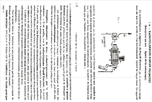 Poste Radiotéléphone Popoff-Ducretet Récepteur avec Décohéreur - Coherer Receiver; Ducretet -Thomson; (ID = 684623) Radio