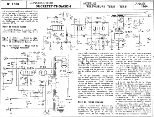 T5231; Ducretet -Thomson; (ID = 288264) Televisión