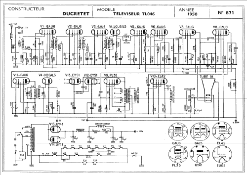 TL046; Ducretet -Thomson; (ID = 1197310) Television