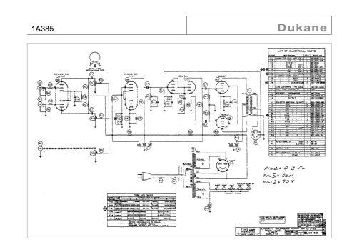 1A385 ; DuKane Corporation; (ID = 1846716) Ampl/Mixer