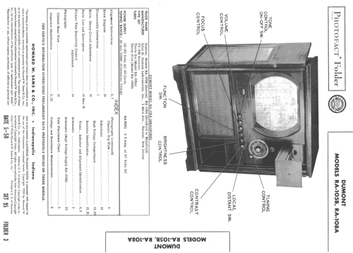 Bradford RA-108A; DuMont Labs, Allen B (ID = 730407) Television