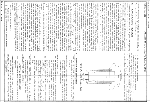 Clifton RA-102-B1; DuMont Labs, Allen B (ID = 730303) TV-Radio