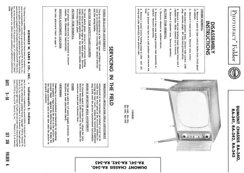 Croft Ch= RA-340; DuMont Labs, Allen B (ID = 2226984) Television