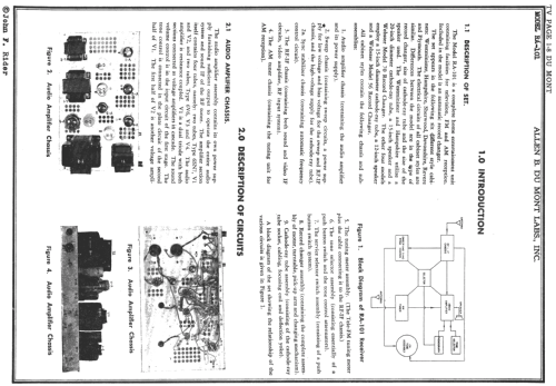 Hampshire RA-101A; DuMont Labs, Allen B (ID = 729192) TV Radio