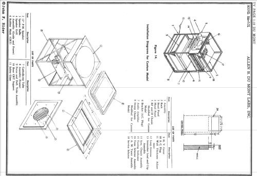 Hampshire RA-101A; DuMont Labs, Allen B (ID = 729202) TV Radio