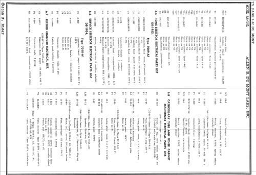 Hampshire RA-101A; DuMont Labs, Allen B (ID = 729217) TV Radio