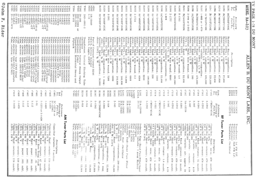 Meadowbrook RA-103; DuMont Labs, Allen B (ID = 722350) TV Radio