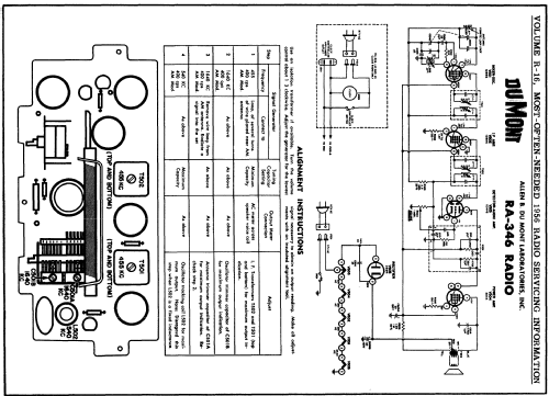 RA-346 ; DuMont Labs, Allen B (ID = 124116) Radio