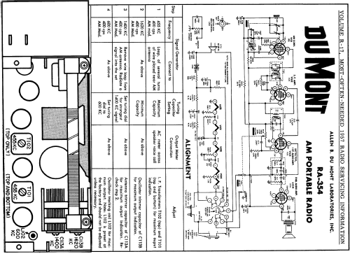 Beachcomber Ch= RA-354; DuMont Labs, Allen B (ID = 129660) Radio