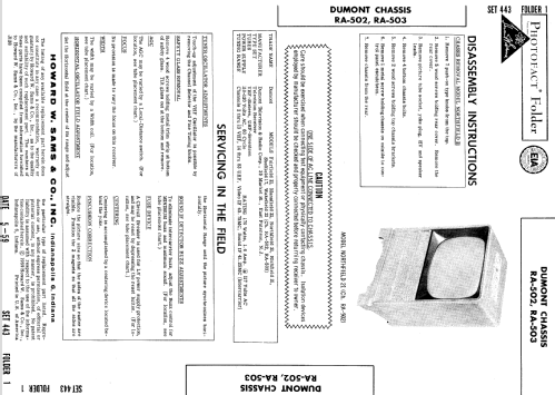 Richfield 21 Ch= RA-503; DuMont Labs, Allen B (ID = 888002) Television