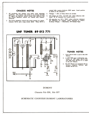 Travis Ch= RA-356; DuMont Labs, Allen B (ID = 2774695) Télévision