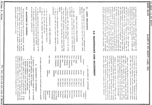 Westminster RA-101B; DuMont Labs, Allen B (ID = 728540) TV Radio