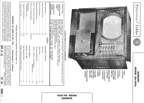 Winslow RA-109-A1; DuMont Labs, Allen B (ID = 731689) TV Radio
