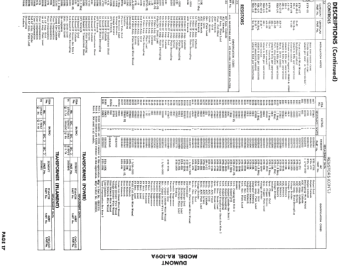 Winslow RA-109-A1; DuMont Labs, Allen B (ID = 731701) TV Radio
