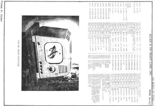 Winthrop RA-103C; DuMont Labs, Allen B (ID = 725393) TV-Radio