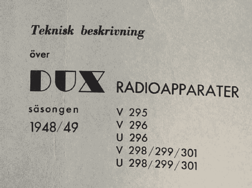 V298; Dux Radio AB; (ID = 2943065) Radio