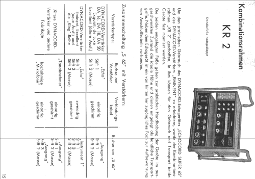 Echocord Super 65; Dynacord W. (ID = 1854031) Ampl/Mixer