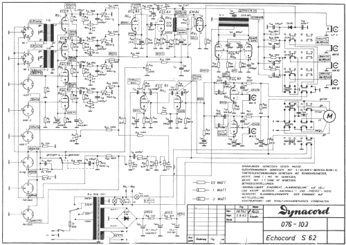 Echocord Super S62; Dynacord W. (ID = 1511472) Ampl/Mixer