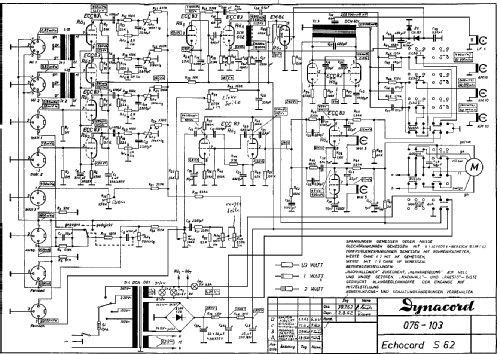 Echocord Super S62; Dynacord W. (ID = 1511792) Ampl/Mixer
