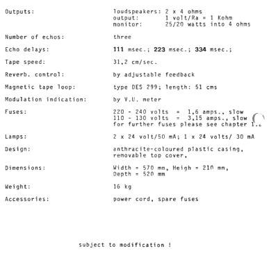 Eminent - Mischpult-Verstärker 100A; Dynacord W. (ID = 1207924) Ampl/Mixer