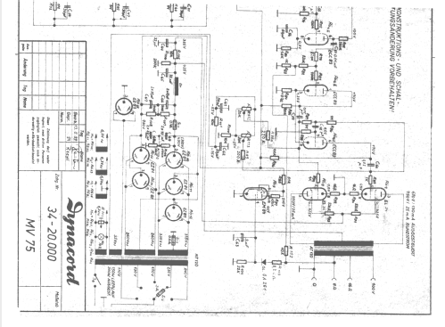 MV75; Dynacord W. (ID = 1014820) Ampl/Mixer