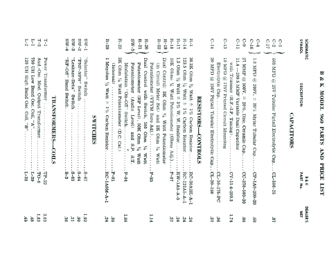 Transistor Radio Analyst 960; B&K Precision, (ID = 1856334) Equipment