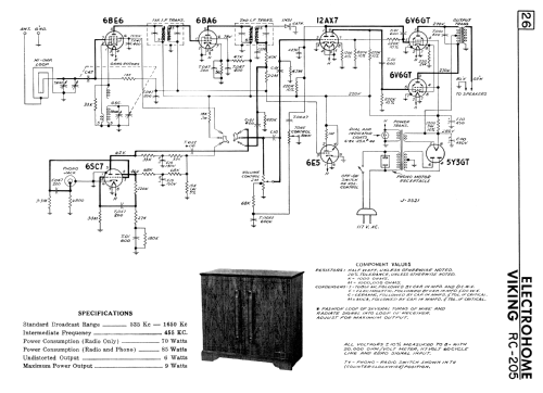 Viking RC-205 ; Eaton Co. Ltd., The (ID = 2261366) Radio