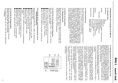 Sound Clock RMU 2; EAW, Elektro- (ID = 1534387) Radio