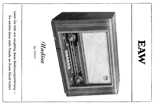 Undine EAW-Super 7695E ; EAW, Elektro- (ID = 2023575) Radio