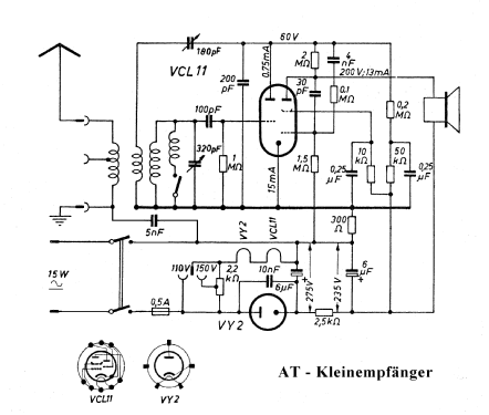 AT-Kleinempfänger AT ; EAW, Elektro- (ID = 1152181) Radio