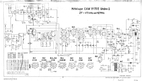 Undine II 8176EL; EAW, Elektro- (ID = 585307) Radio