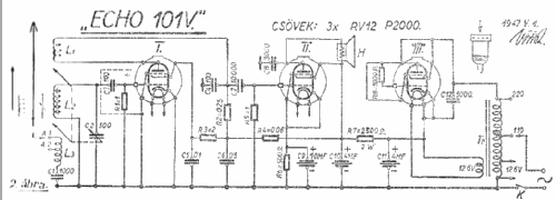 Echo 101V; Echo, Vörös Rezső (ID = 1462095) Radio