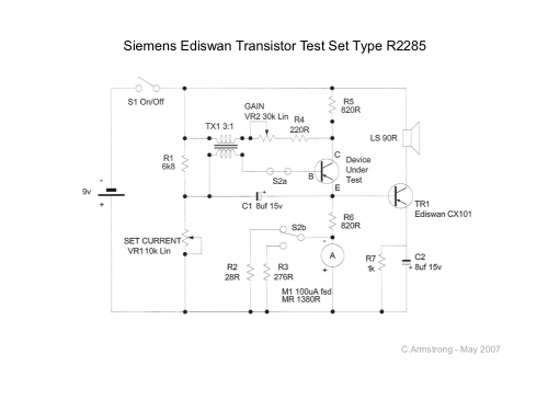 Transistor Test Set R2285; Ediswan, Siemens (ID = 2311129) Equipment