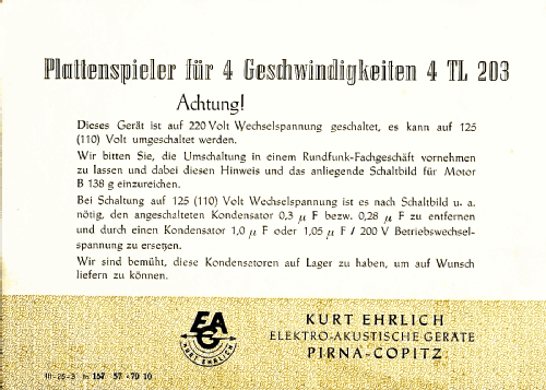 4TL203; Ehrlich, Kurt; Pirna (ID = 2153347) Sonido-V