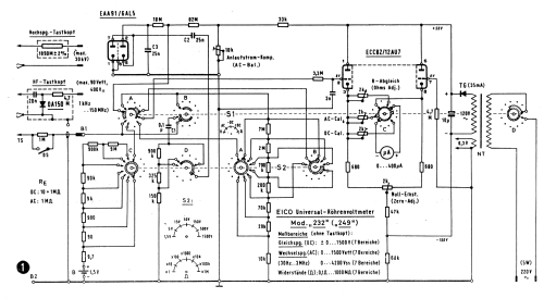 Vacuum-Tube Voltmeter Kit 232-K; EICO Electronic (ID = 1387616) Equipment