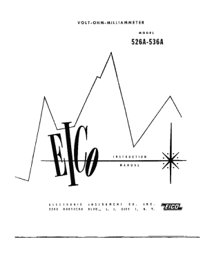 526 Multimeter ; EICO Electronic (ID = 2947909) Equipment