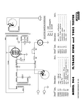 944-K Flyback Tester Kit; EICO Electronic (ID = 2942037) Equipment