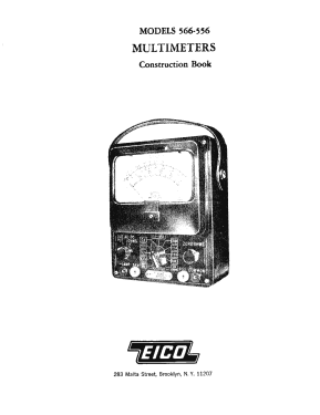 Analog Multimeter 556; EICO Electronic (ID = 2942186) Equipment