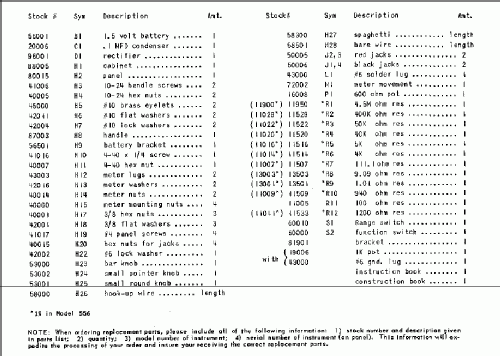 Analog Multimeter 556; EICO Electronic (ID = 468959) Ausrüstung