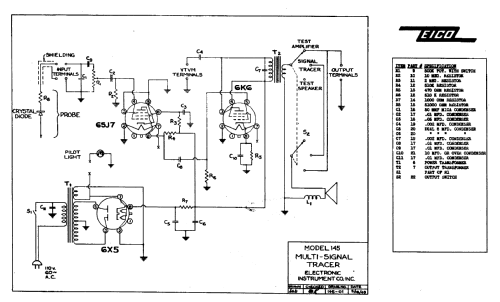 Multi-Signal Tracer 145; EICO Electronic (ID = 475147) Ausrüstung