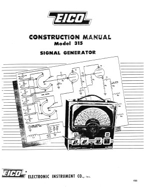 RF-Generator 315; EICO Electronic (ID = 2947295) Equipment