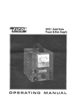 Transistorized Power Supply 0-30 VDC 1020; EICO Electronic (ID = 2941598) Power-S