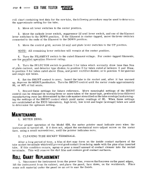 Tube Tester 628; EICO Electronic (ID = 2942171) Equipment