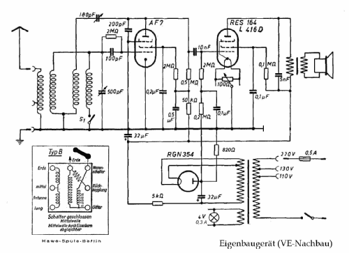 3-Röhren-Geradeaus Eigenbau; EIGENBAU selbst geb. (ID = 623397) Radio