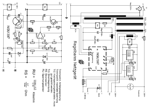 Stromversorgung / Netzgerät Eigenbau; EIGENBAU selbst geb. (ID = 337758) Fuente-Al