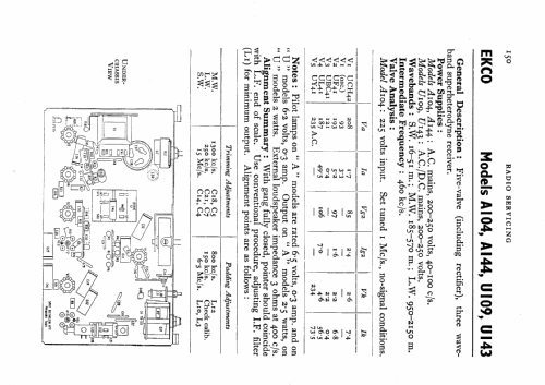 A104; Ekco, E.K.Cole Ltd.; (ID = 530628) Radio